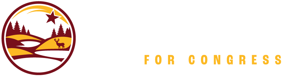 Secondary Full Color Luke Gulbranson for Congress Logo for Dark Surfaces